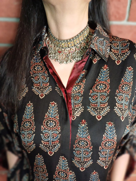 Amaira Ajrakh print Co-Ord Set for women