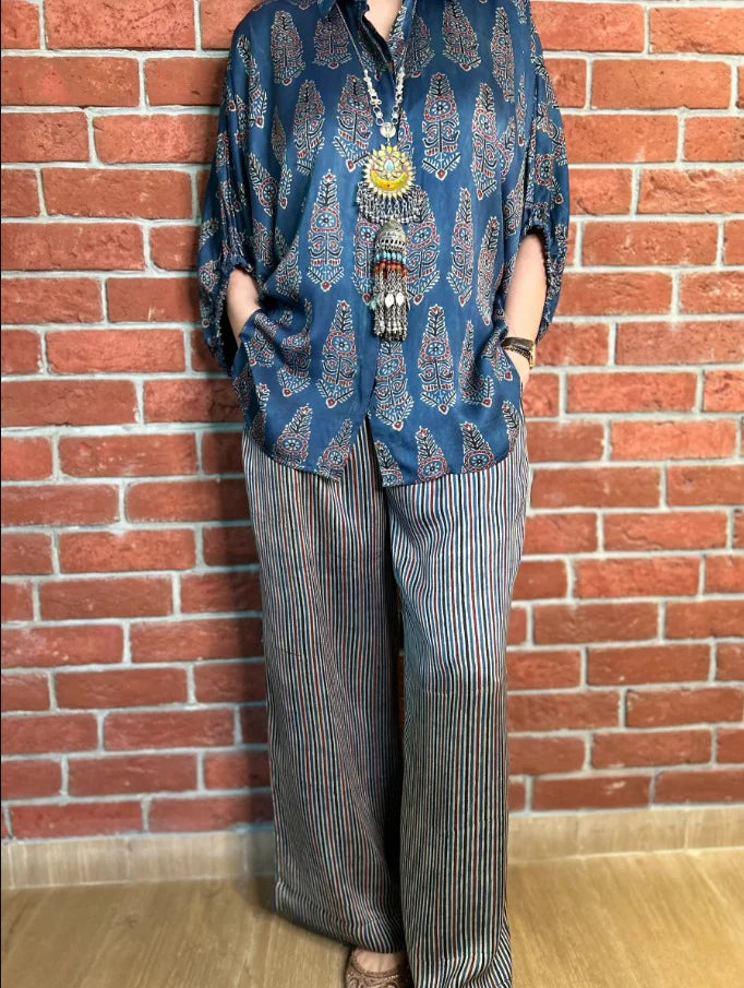 Amaira Ajrakh print Co-Ord Set for women