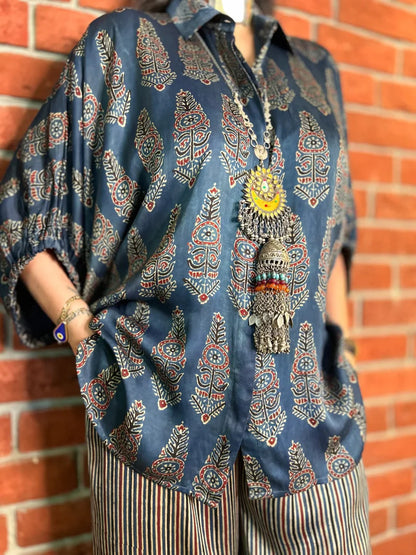 Amaira Ajrakh print Co-Ord Set for women