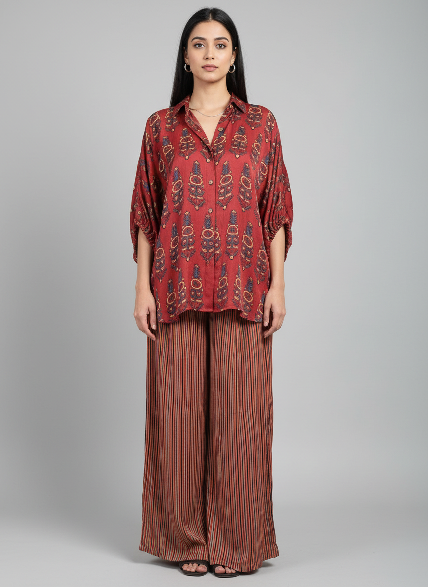 Amaira Ajrakh print Co-Ord Set for women
